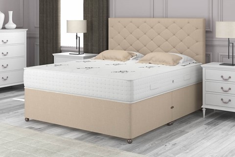 Empress 2000 Divan - 4'6'' x 6'3'' Double Stone 