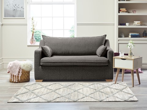 Alaska Fabric Sofabed - 2 Seater Slate 