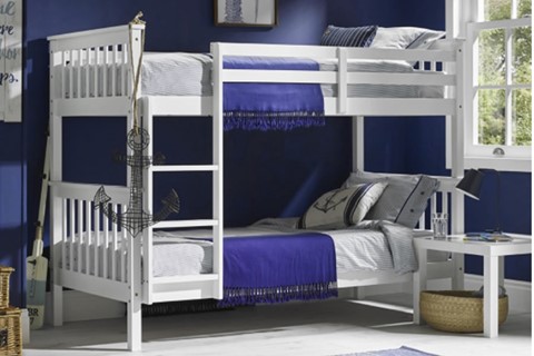 Lomand Wooden Bunk - White 