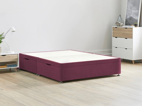 Ottoman Storage Side Lift Divan Contract Bed Base - 4'6'' x 6'3'' Double Linosa 