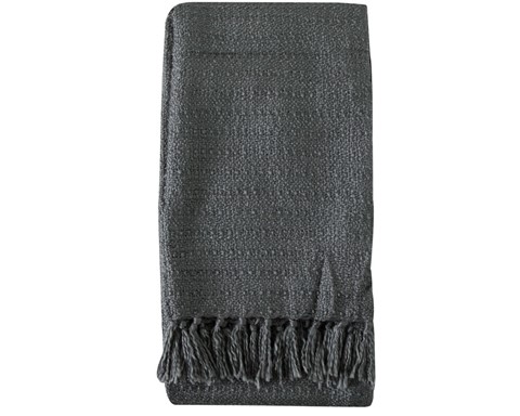 Acrylic Textured Throw - Grey 